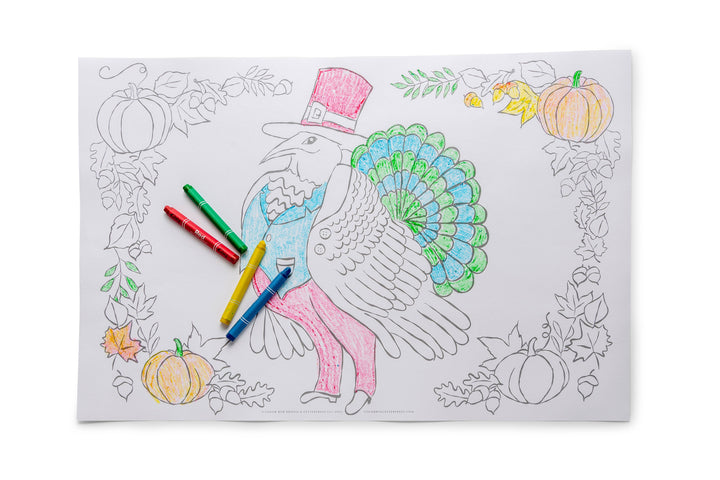 Coloring Place Mats | Thanksgiving
