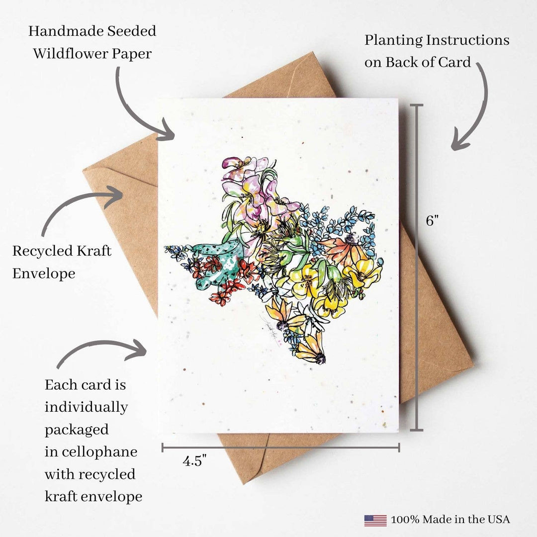 Texas Plantable Greeting Card