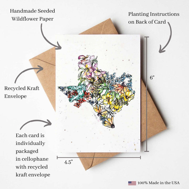 Texas Plantable Greeting Card