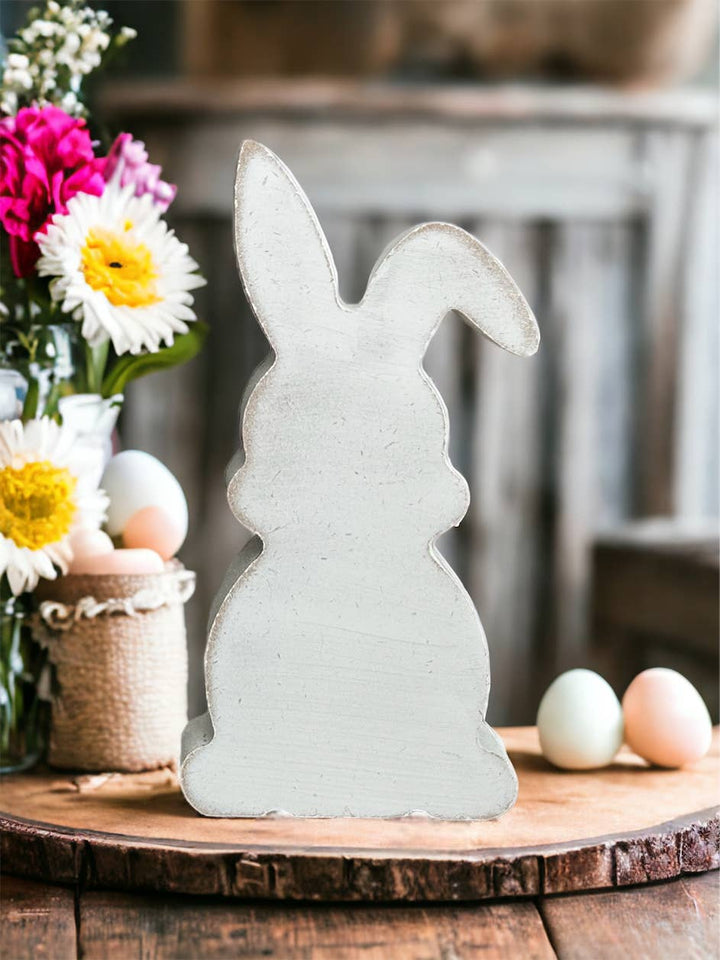 Primitive/Rustic Wood Easter/Spring Bunny - Style Three