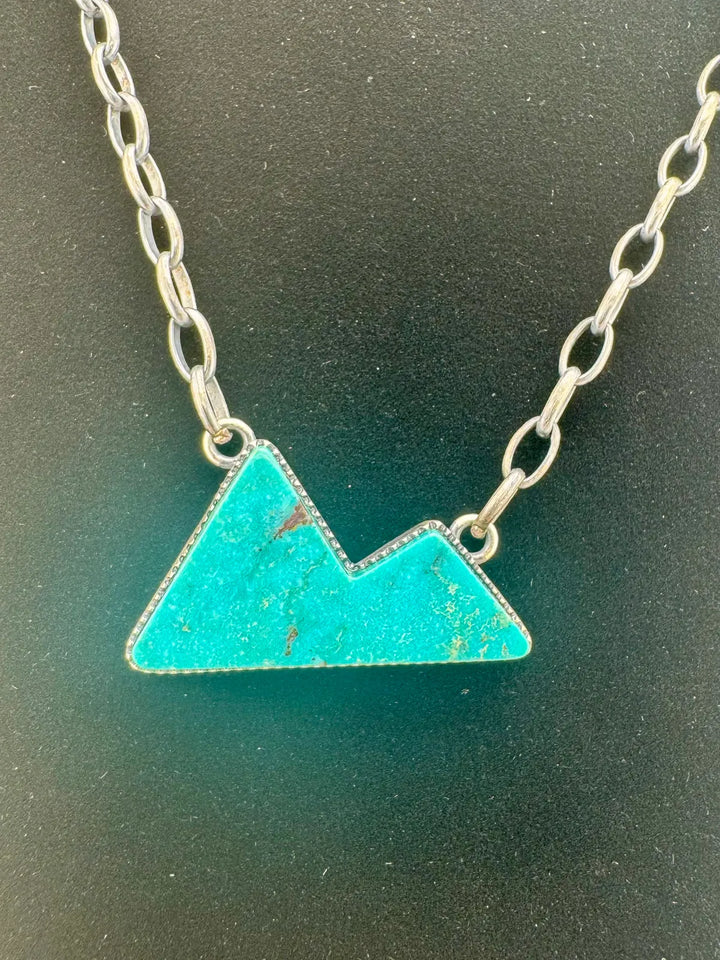 Turquoise Mountain Necklace 18" Chain