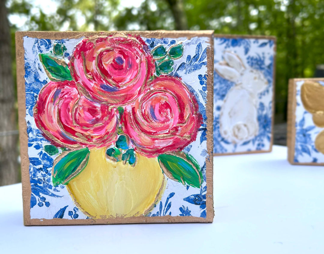 Chinoiserie Floral Block