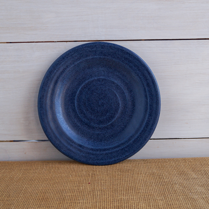 Farmhouse Ridges Salad Plate - Denim