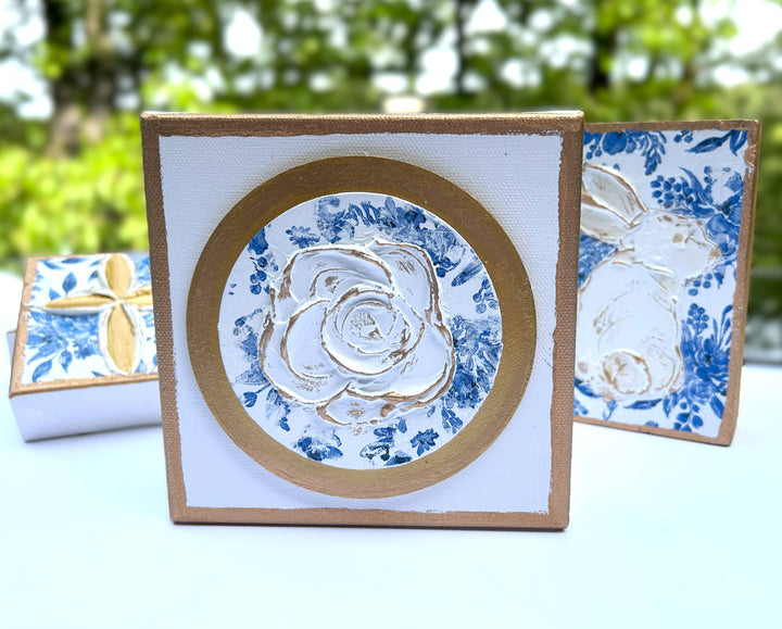 Chinoiserie Rose Canvas