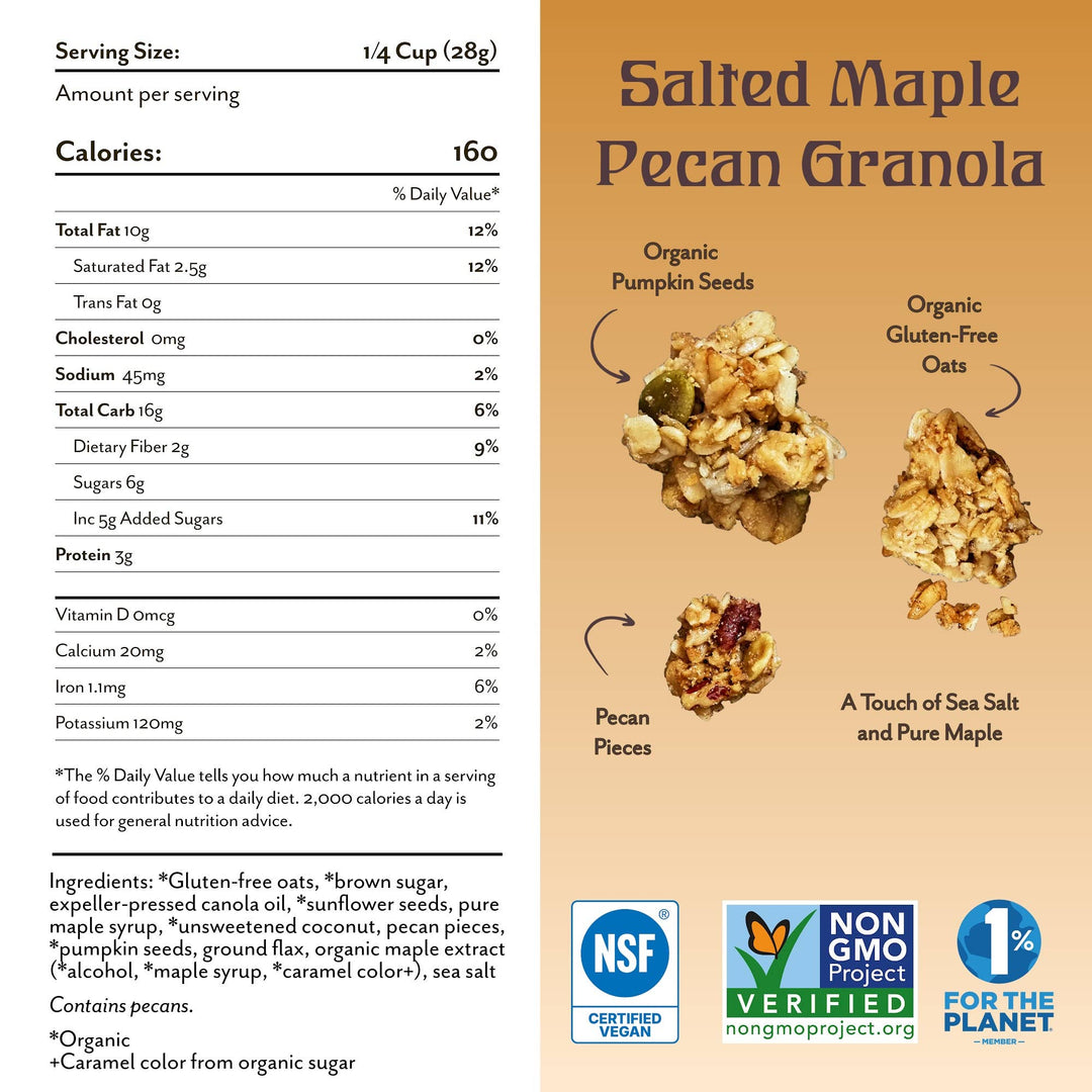 Salted Maple Pecan Granola