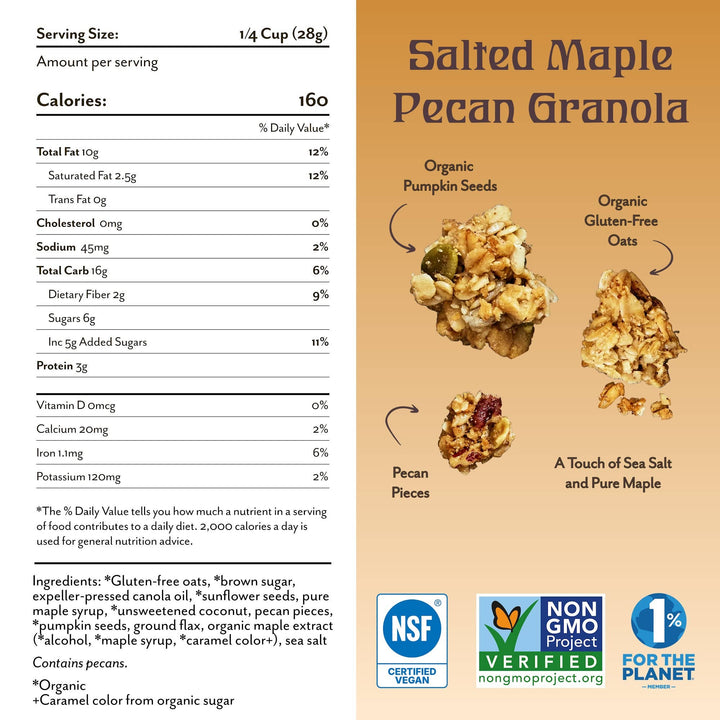 Salted Maple Pecan Granola