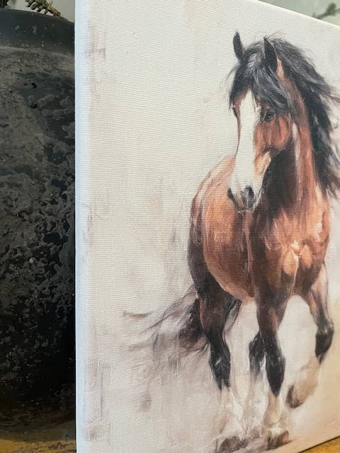 Equestrian horse canvas art print