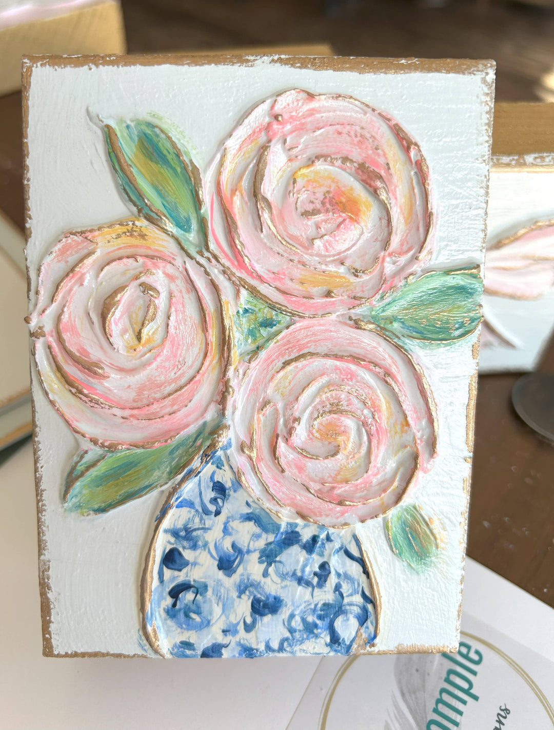 Chinoiserie Floral Vase