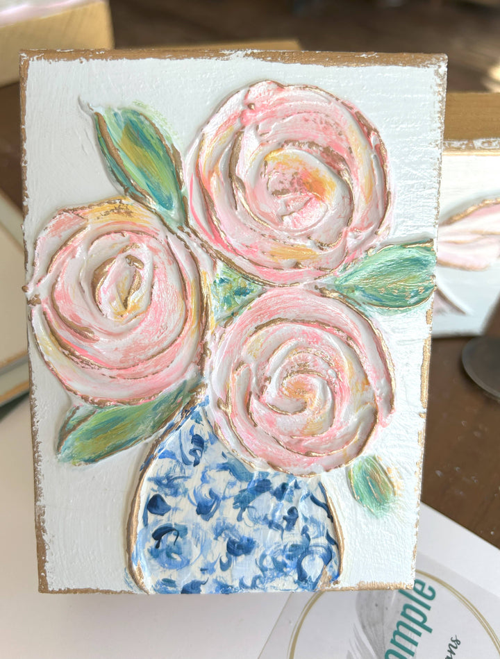 Chinoiserie Floral Vase