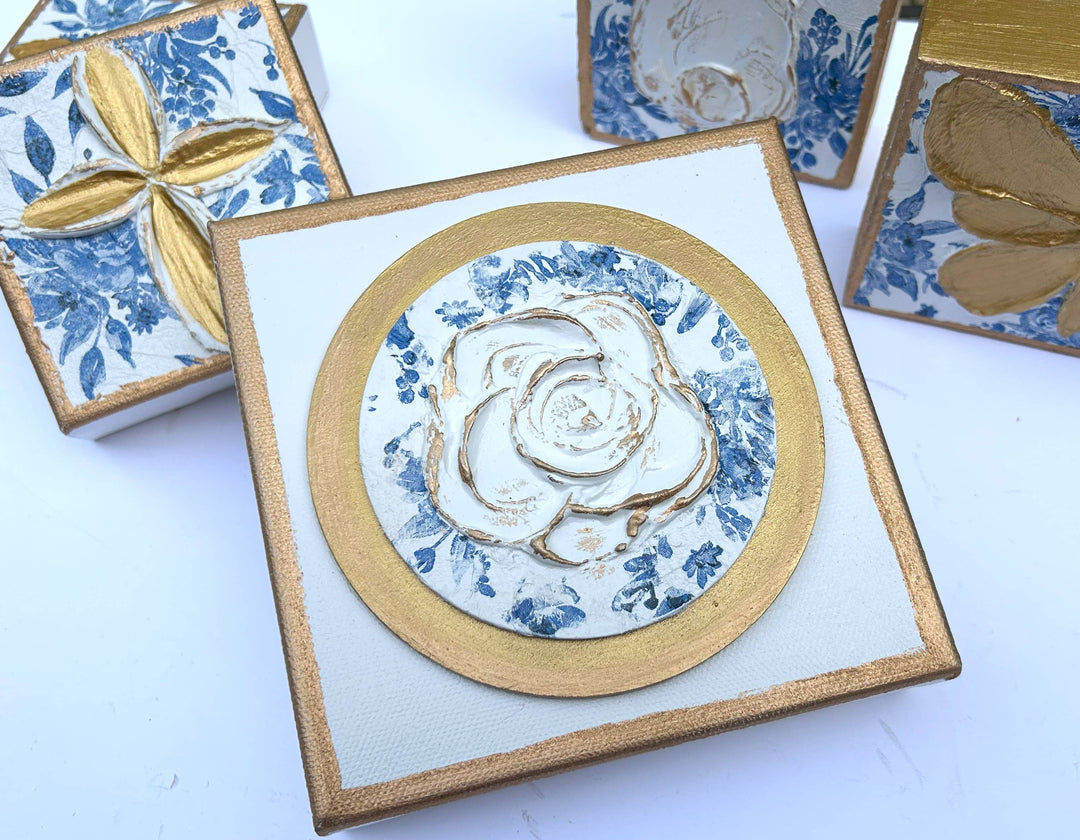Chinoiserie Rose Canvas