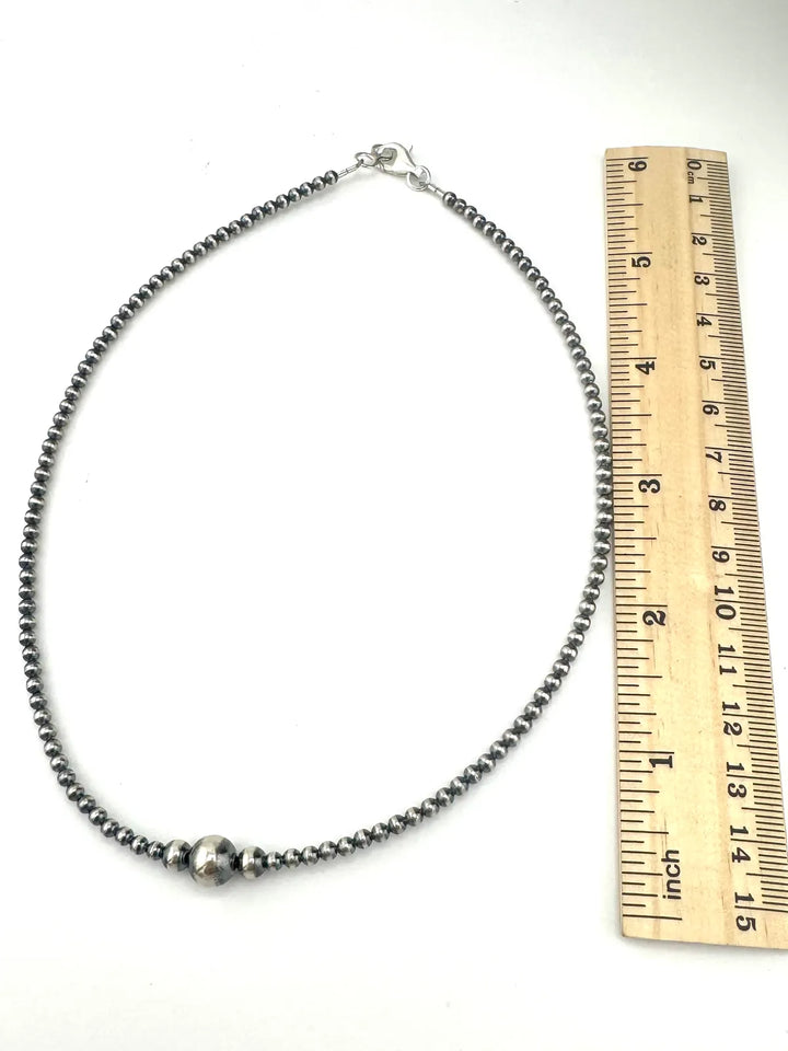 3/5/8mm Station Necklace (16")