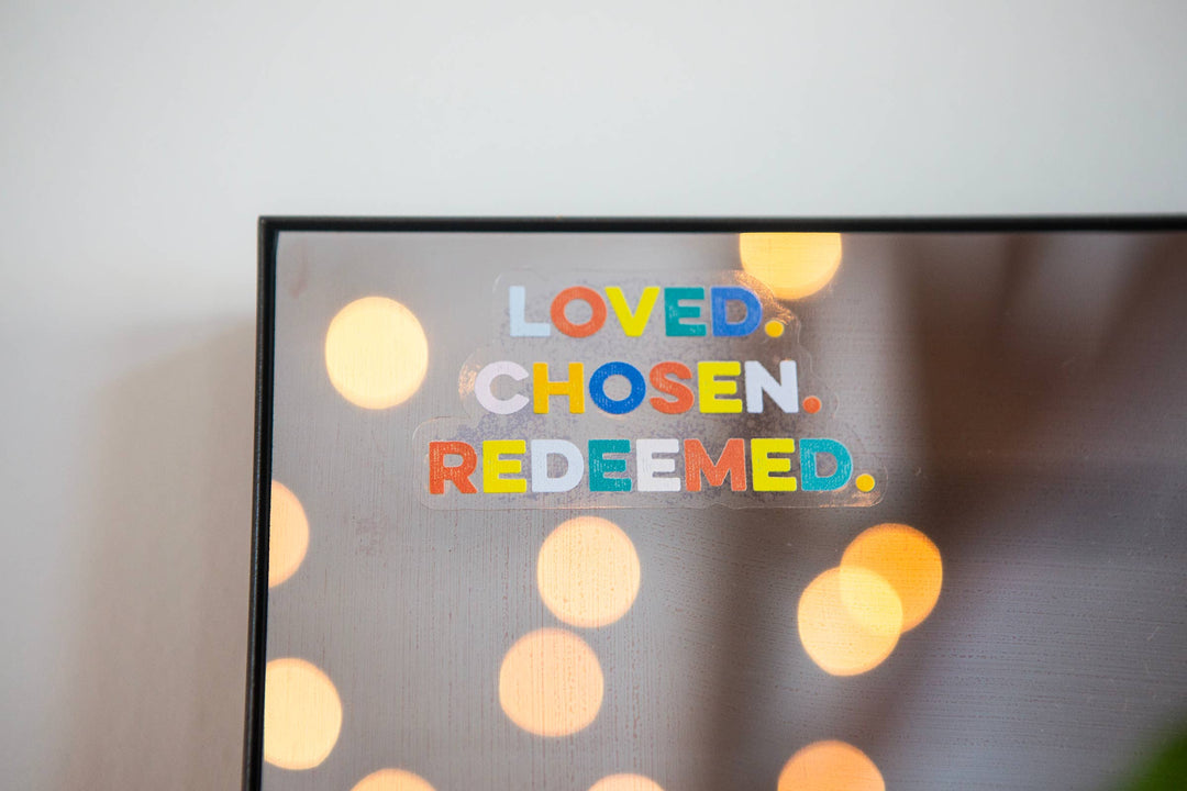 Loved. Chosen. Redeemed. Cling