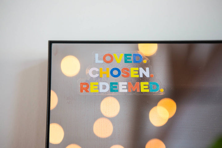 Loved. Chosen. Redeemed. Cling