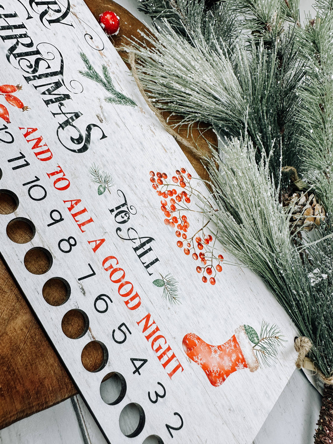 Candy Cane Advent Countdown Calendar