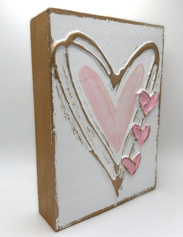 With Faith Hope and Love Wood Block