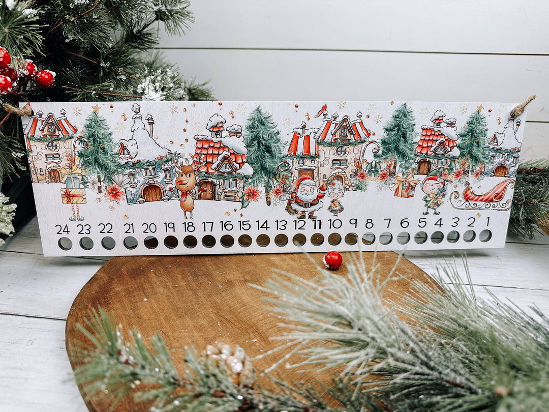 Candy Cane Advent Countdown Calendar