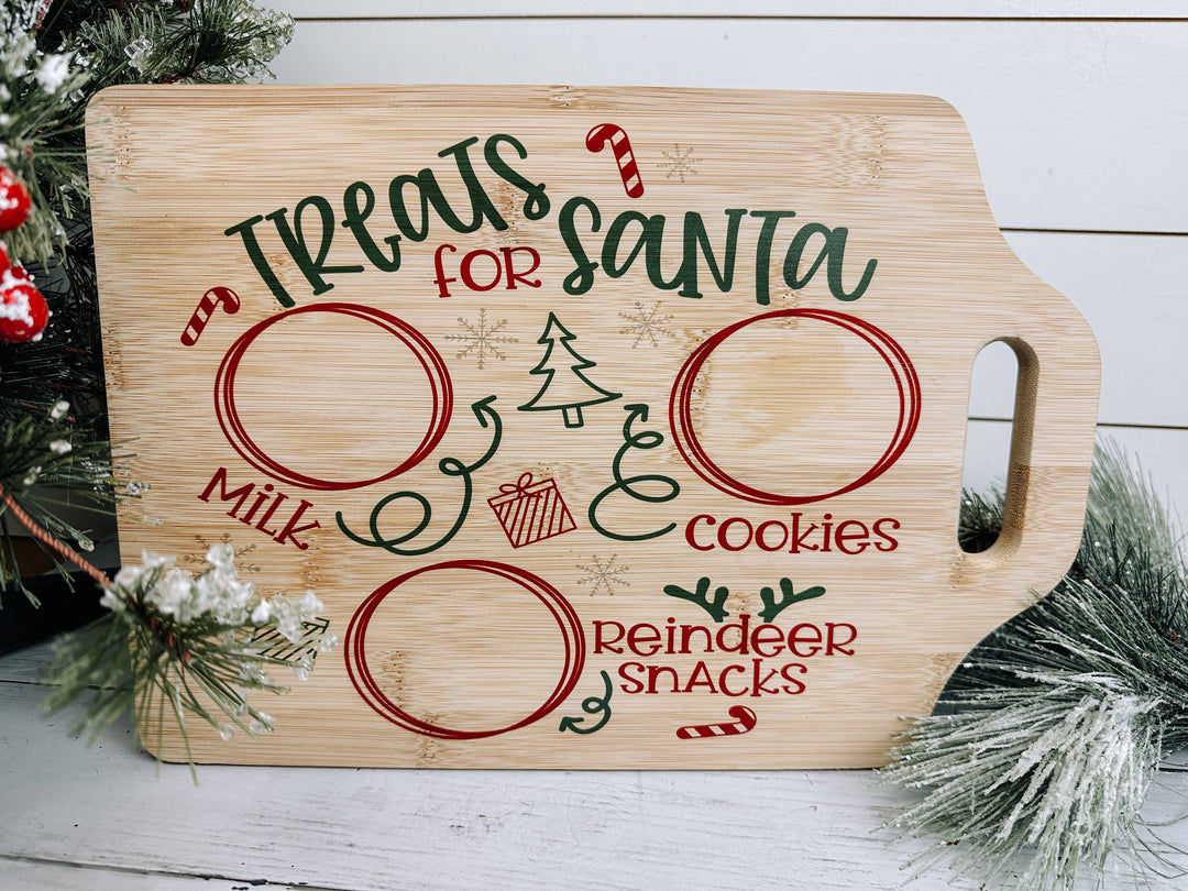 Santa Cookie Tray, Milk and Cookie Platter