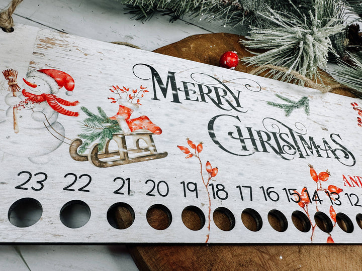 Candy Cane Advent Countdown Calendar
