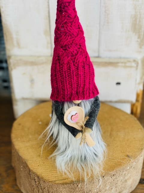 Candy Hearts Valentine Felt Gnome