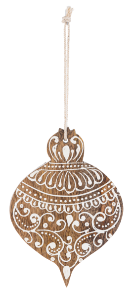 Hand Painted Ornament (Each One Will Vary) - 6pc