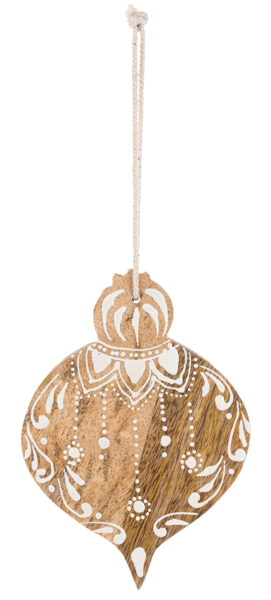 Hand Painted Ornament (Each One Will Vary) - 6pc