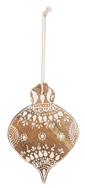 Hand Painted Ornament (Each One Will Vary) - 6pc