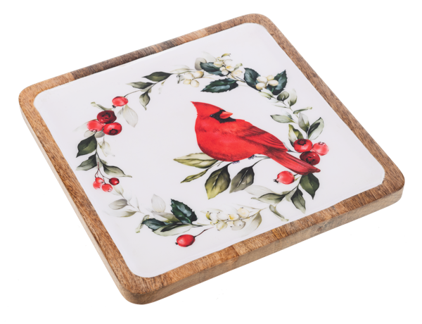 Square Cardinal Serving Tray (3 pc. set)