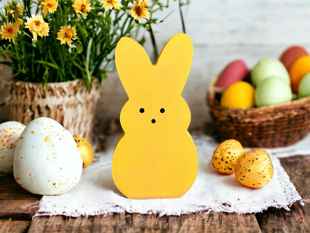 Primitive Rustic Wood Spring/Easter Peeps - LARGE 6"