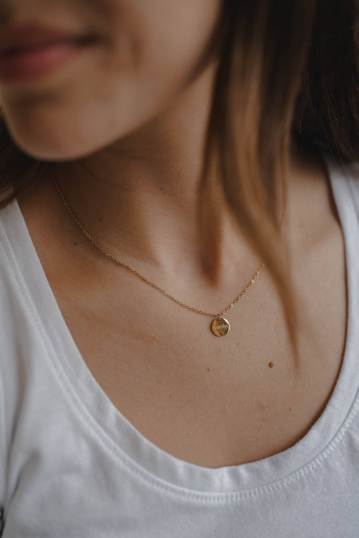 Worthy Disc Necklace | Christian Jewelry
