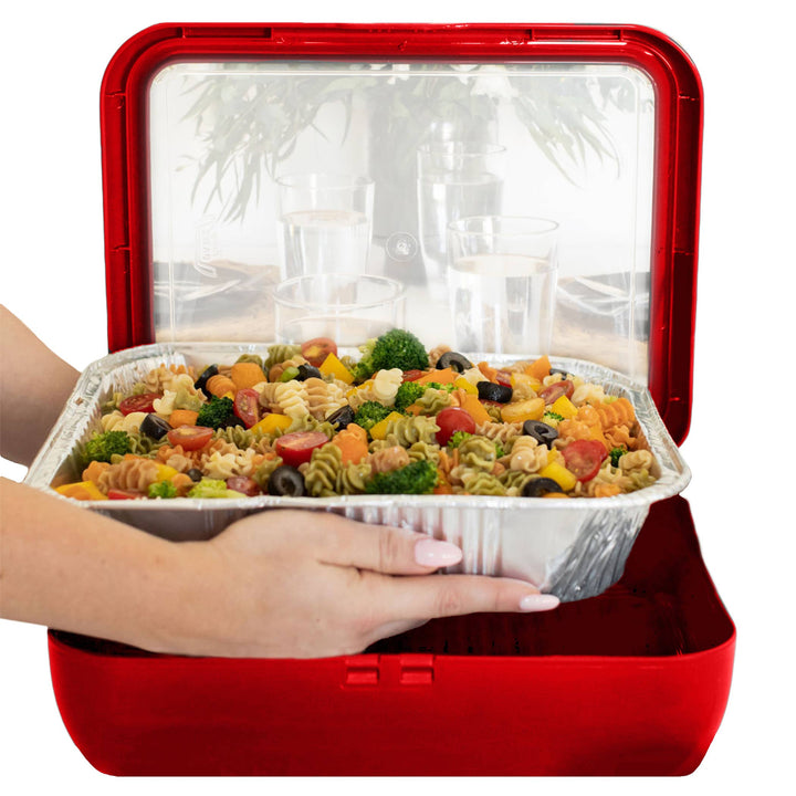 Classic Set - Pan Frame w/ Lid &amp; Serving Spoon - Red