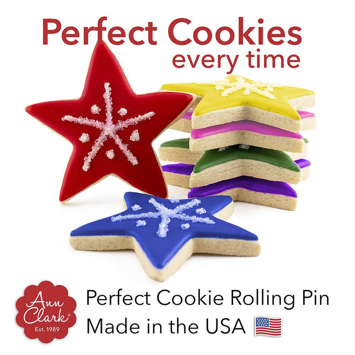 Perfect Cookie Rolling Pin 3/8" Fixed Depth