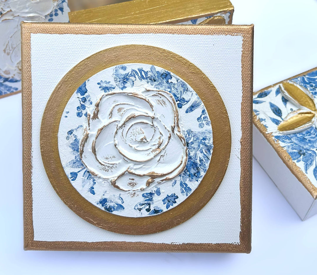 Chinoiserie Rose Canvas