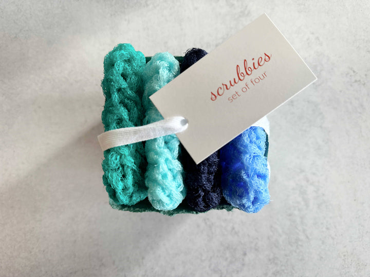 Scrubbies in a Berry Basket - Dish Scrubbies