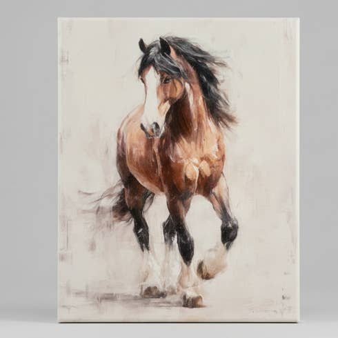 Equestrian horse canvas art print