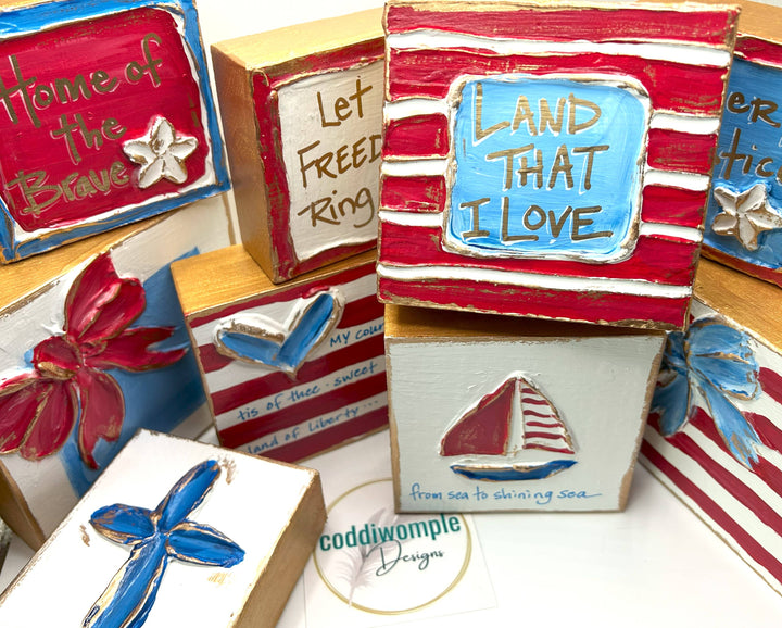 Patriotic Cross Block