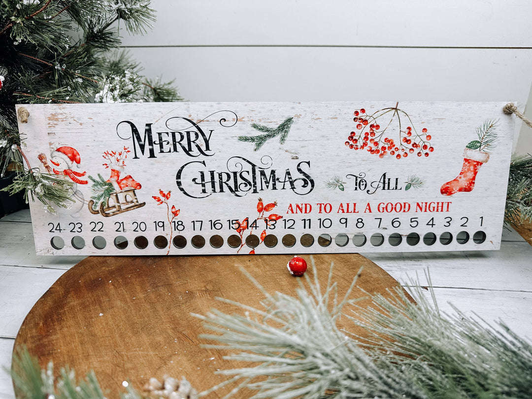 Candy Cane Advent Countdown Calendar