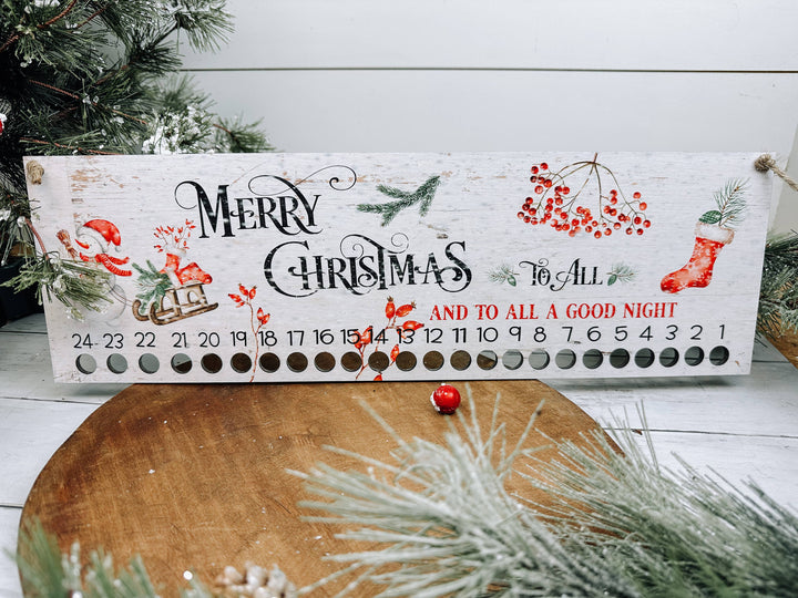 Candy Cane Advent Countdown Calendar