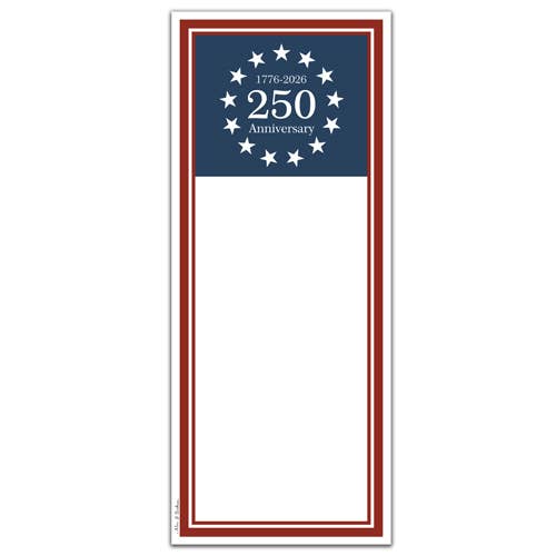 Magnetic Note Pad 250th Anniversary