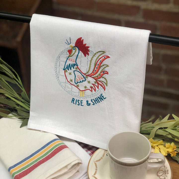 Aunt Martha's® Dirty Laundry Tea Towel - Rise & Shine Rooster