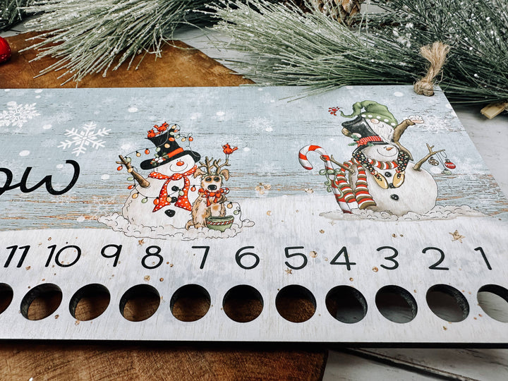 Candy Cane Advent Countdown Calendar