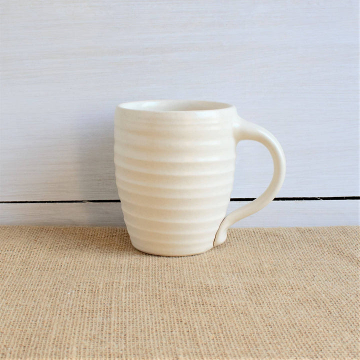 Farmhouse Ridges Mug - Drift White