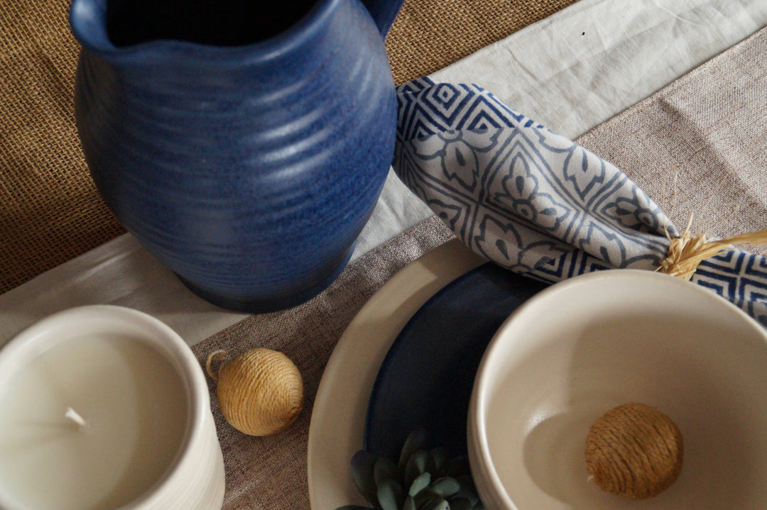 Farmhouse Ridges Small Bowl - Drift White