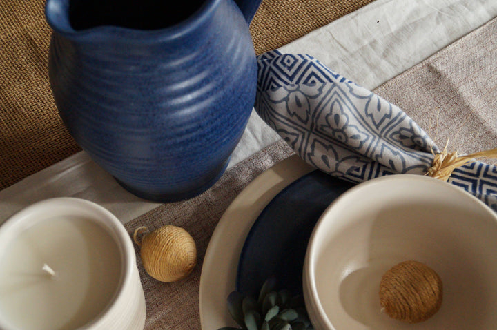 Farmhouse Ridges Small Bowl - Drift White