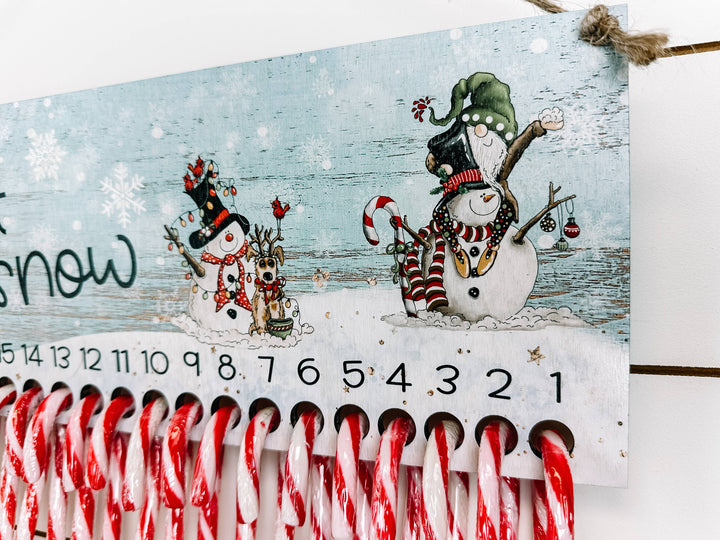 Candy Cane Advent Countdown Calendar