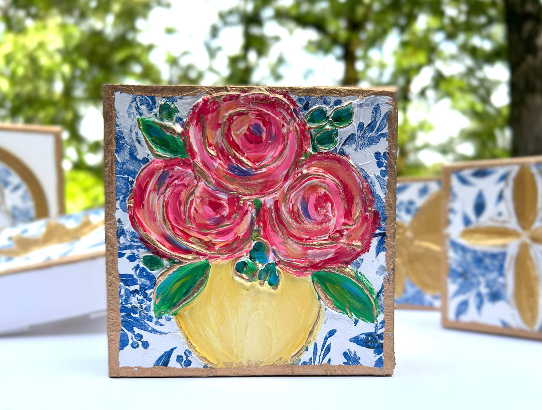 Chinoiserie Floral Block