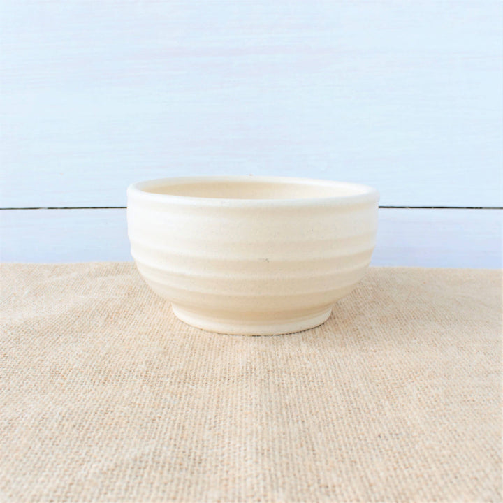Farmhouse Ridges Small Bowl - Drift White