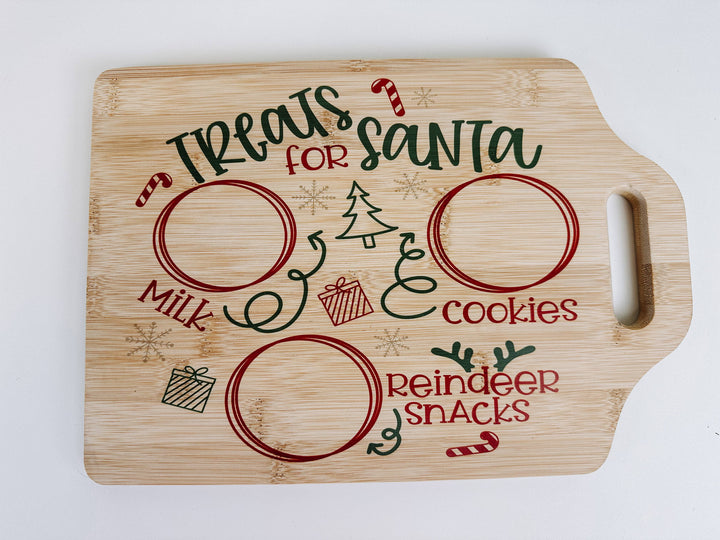 Santa Cookie Tray, Milk and Cookie Platter