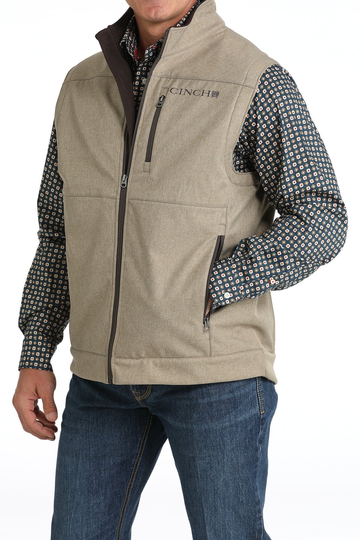 ジャケット・アウター HERENCIA Drawstring hem double zip vest ジャケット・アウター HERENCIA Drawstring hem double zip vest