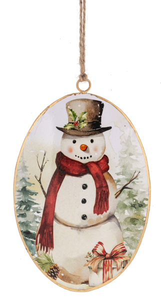 Snowman Disk Ornaments