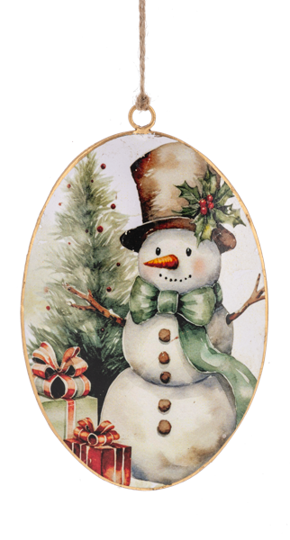 Snowman Disk Ornaments